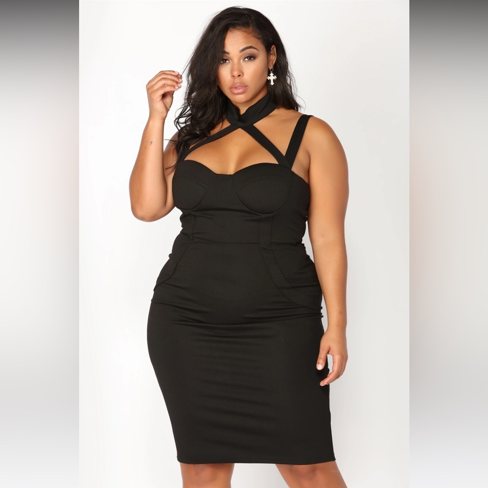 Fashion Nova Evil Queen Body con Dress 3x